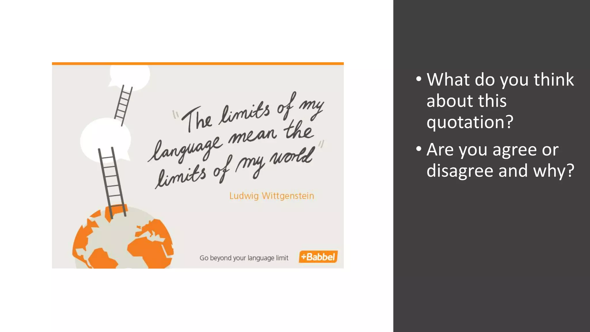 • What do you think
about this
quotation?
• Are you agree or
disagree and why?