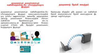 juTfisAk; jfty;fisAk;
fzpdpfSf;fpilNa ghpkhwj;jf;fjhf
,Uj;jy;
juTfisAk; jfty;fisAk; fzpdpfSf;fpilNa
ghpkhwj;jf;fjhf ,Uj;jy; tiyaikg;ghf;fj;jpd;
xU Kf;fpa mD$ykhFk;. mt;thNw mj;juTfis
my;yJ jfty;fisr; Nritafj;jpd; (Server)
fzpdpapy; Njf;fpitg;gjd; Clhf
mt;tiyaikg;Gld; ,izf;fg;gl;Ls;s Nritg;
gaeh;fs; (Client) xNu Neuj;jpy; jfty;fisg;
ngwj;jf;jhf ,Uf;Fk;
juTfisj; Njf;fp itj;jy;
Njitaw;w tpjj;jpy; xNu juitg; gy fzpdpfs;
Njf;fp itf;fhikahy; Njf;fp itg;gjw;fhd ,l
msTk; vQ;rpapUf;Fk;.
 