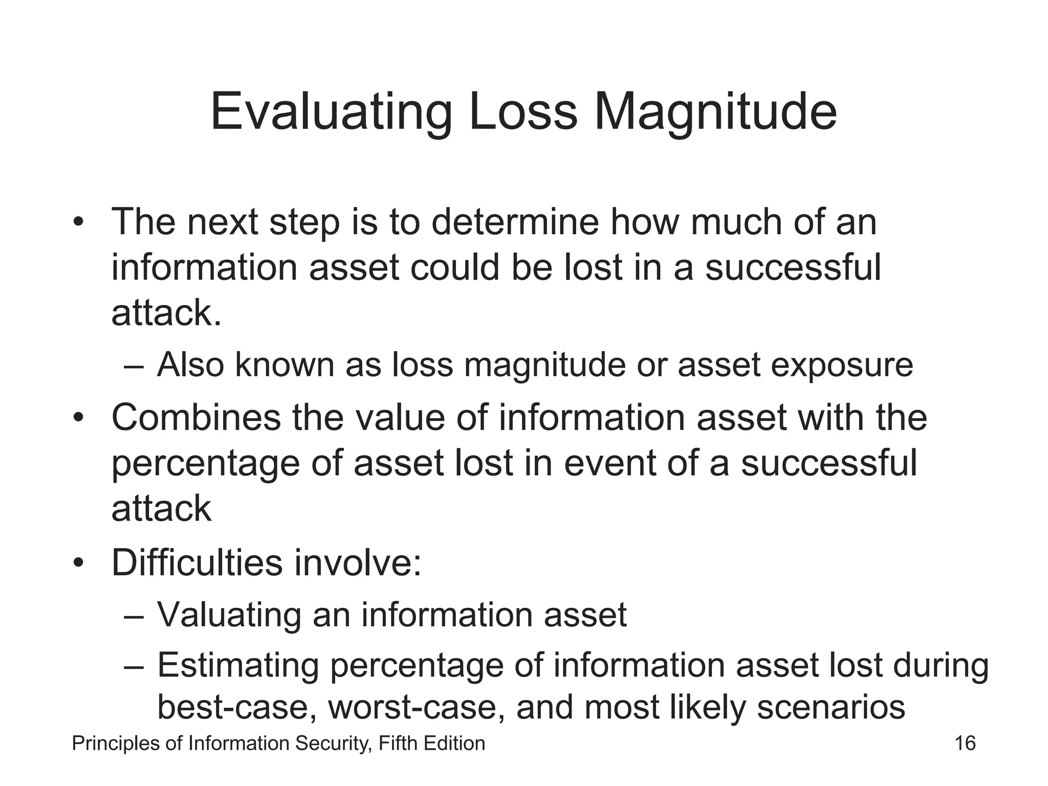 Lesson 2- Information Asset Valuation