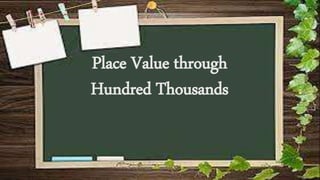Lesson 2. Place value | PPTX