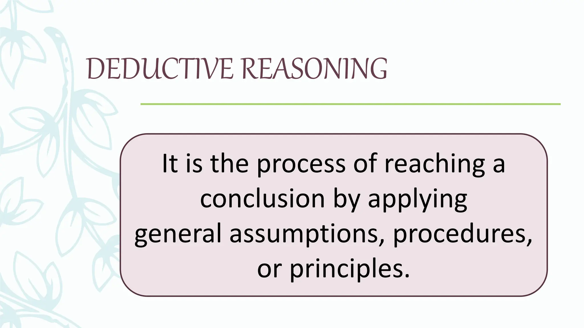 Lesson 2.3 Mathematical Reasoning and Logic | PPTX