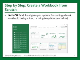 Working with excel.ppt Microsoft 2016.pt