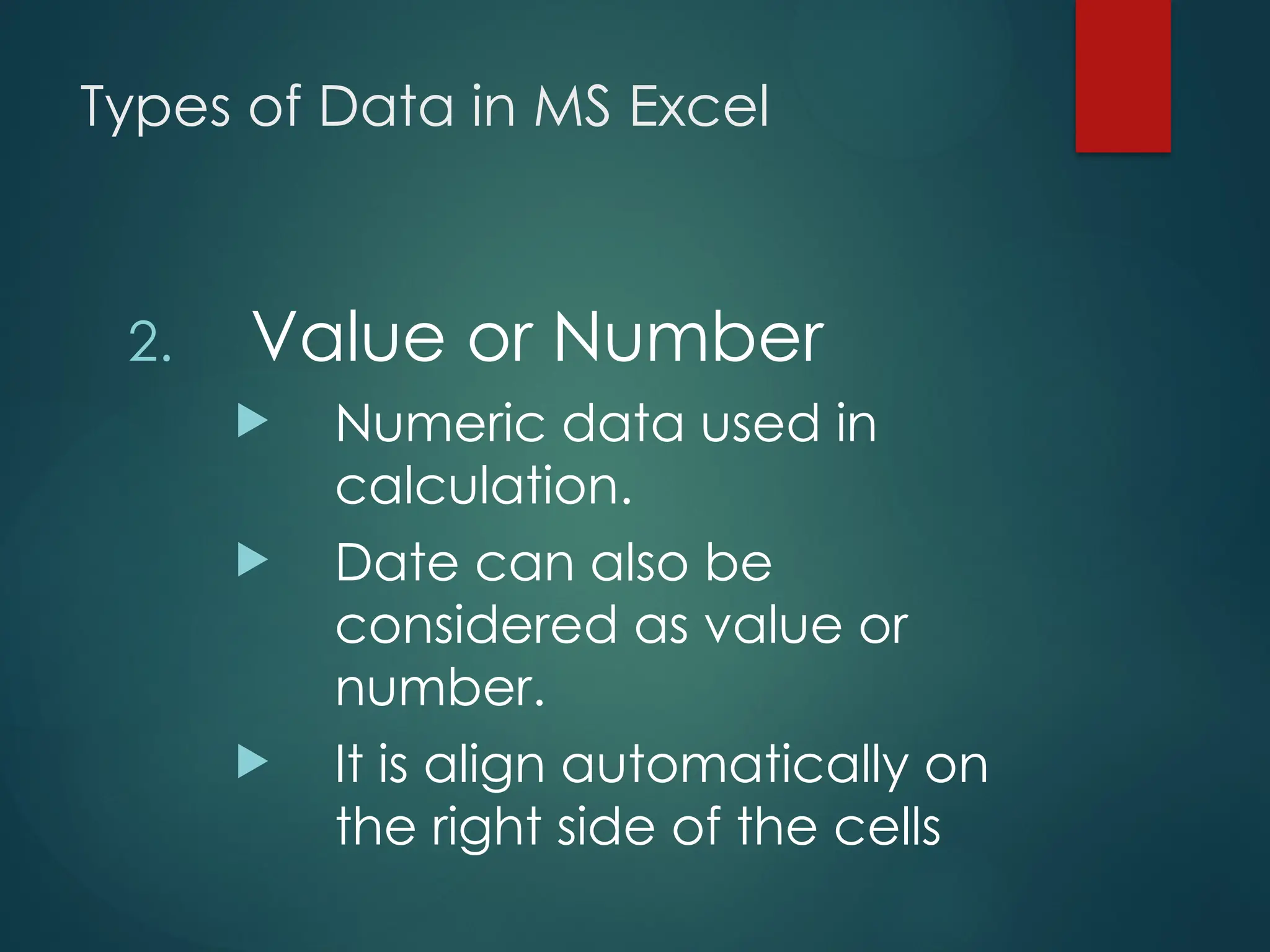 Lesson#2.2 - Excel Data Types and Mouse Pointers.pptx