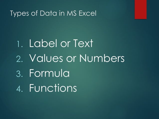 Lesson#2.2 - Excel Data Types and Mouse Pointers.pptx