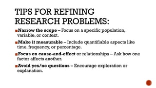 LESSON 2. - IDENTIFYING SCIENTIFIC PROBLEMS | PPTX
