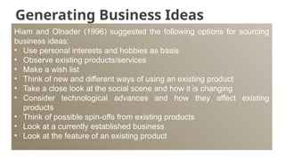 Lesson 2 TLE GENERATING BUSINESS IDEAS AND DEVELOPING PRODUCT.pptx