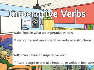 Imperative Powerpoint Examples Imperatives verbs power point slides for grade 2 | PPTX