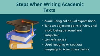STRUCTURE OF ACADEMIC TEXTS EAPP LESSO 2 FOR GRADE 11 | PPTX
