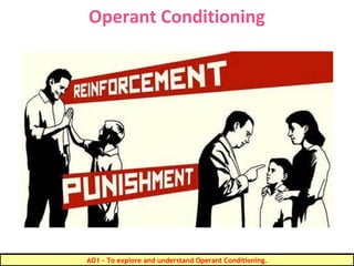 Operant Conditioning
AO1 - To explore and understand Operant Conditioning.
 