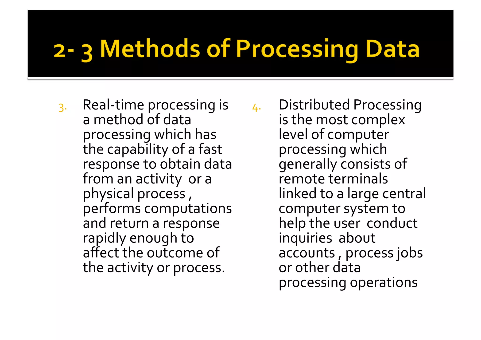 Lesson 2 Data processing | PPT