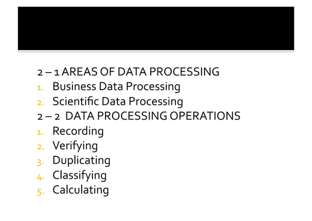 Lesson 2 Data processing | PPT