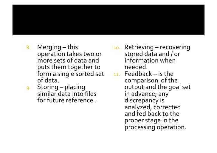 Lesson 2 Data processing