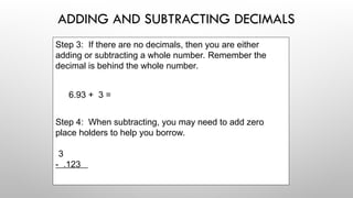 Mastering Decimal Numbers: Comparing, Ordering, and Operations | PPT