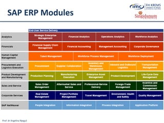 Prof. dr Angelina Njeguš
SAP ERP Modules
 