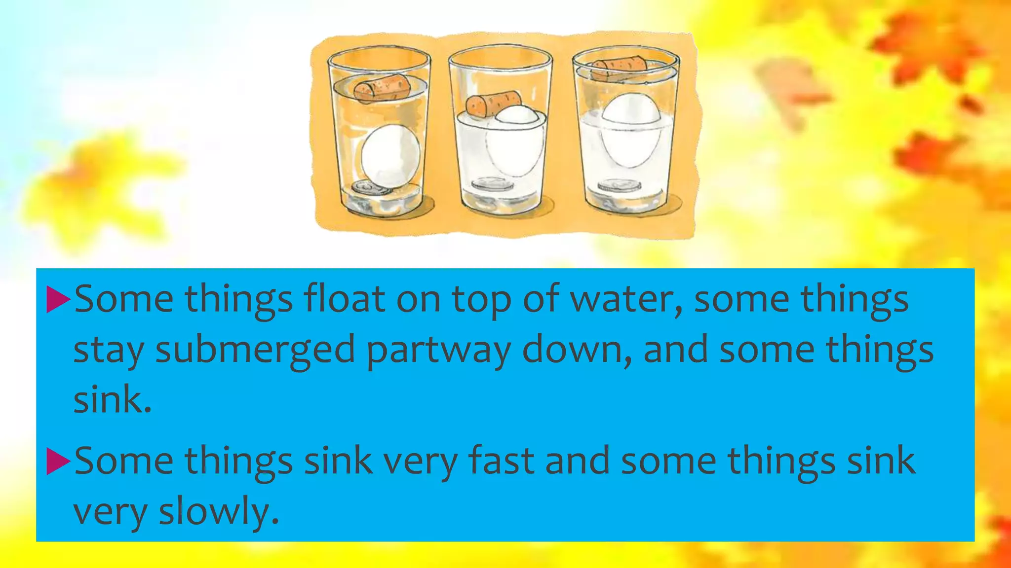 Lesson 2 materials that float or sink PPT