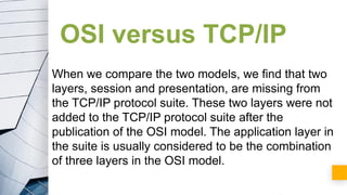 OSI vs TCP/IP network reference model and layers | PPTX