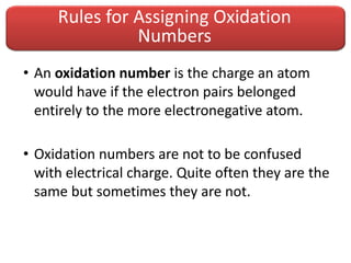 Comprehensive Guide to Assigning Oxidation Numbers in Redox Reactions | PDF
