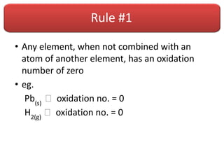 Comprehensive Guide to Assigning Oxidation Numbers in Redox Reactions | PDF