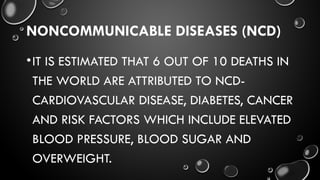 Physical Inactivity and Noncommunicable Diseases | PPTX