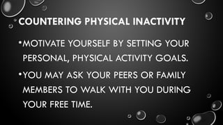 Physical Inactivity and Noncommunicable Diseases | PPTX