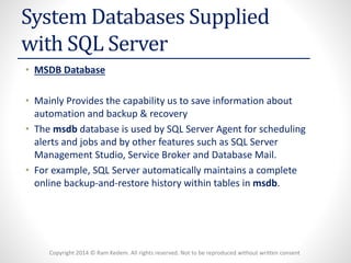 Managing and Configuring Databases | PPT