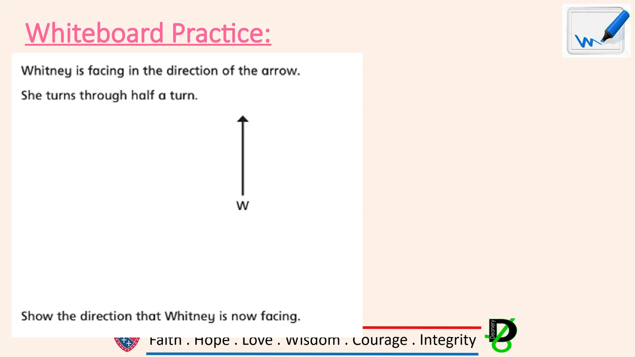 Whiteboard Practice:
 