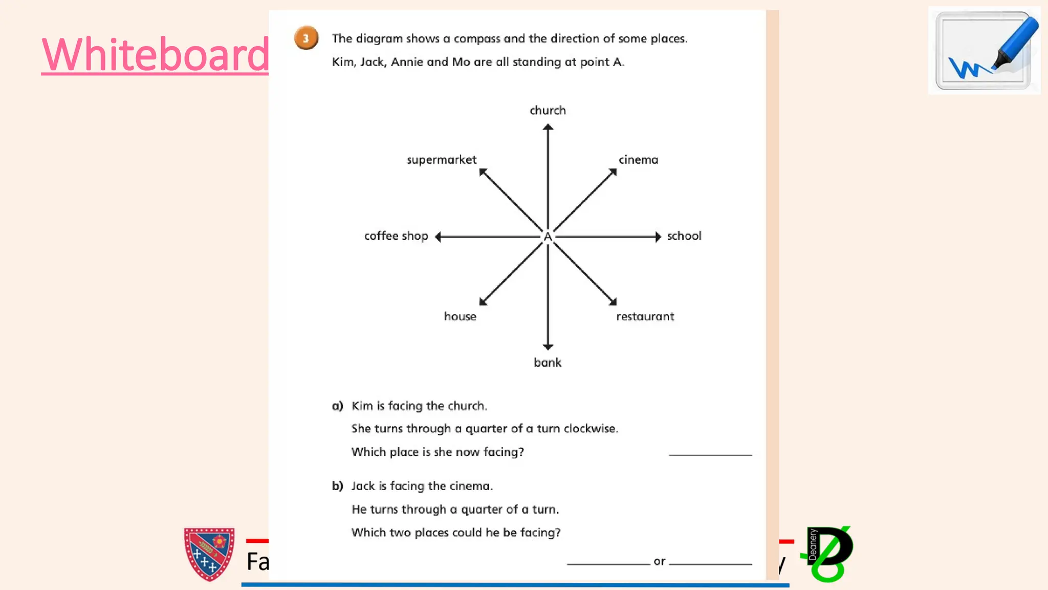 Whiteboard Practice:
 