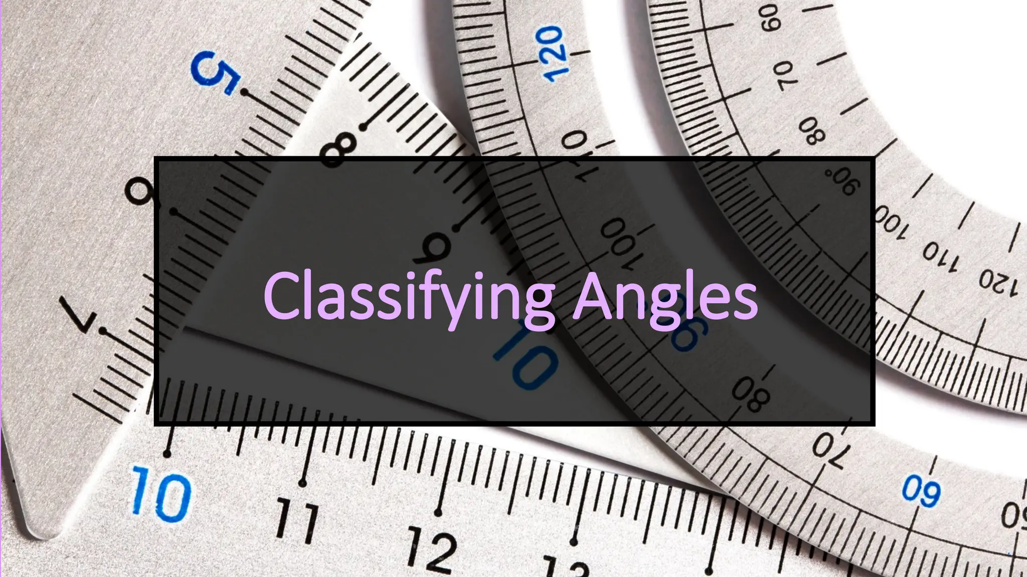 Classifying Angles
 