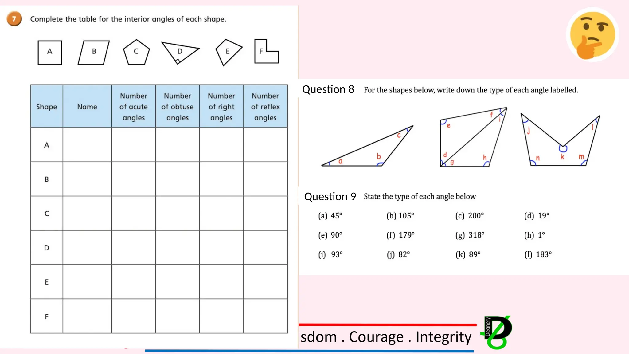 Activity:
Question 8
Question 9
 