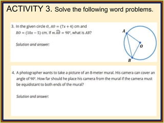 ACTIVITY 3. Solve the following word problems.
 