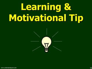 Learning & Motivational Tip 