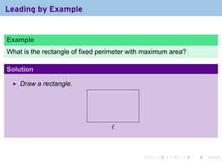 Lesson 20: Optimization (slides) | PDF