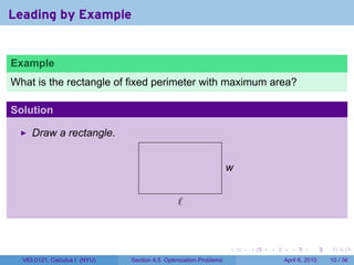Lesson 20: Optimization (slides) | PDF