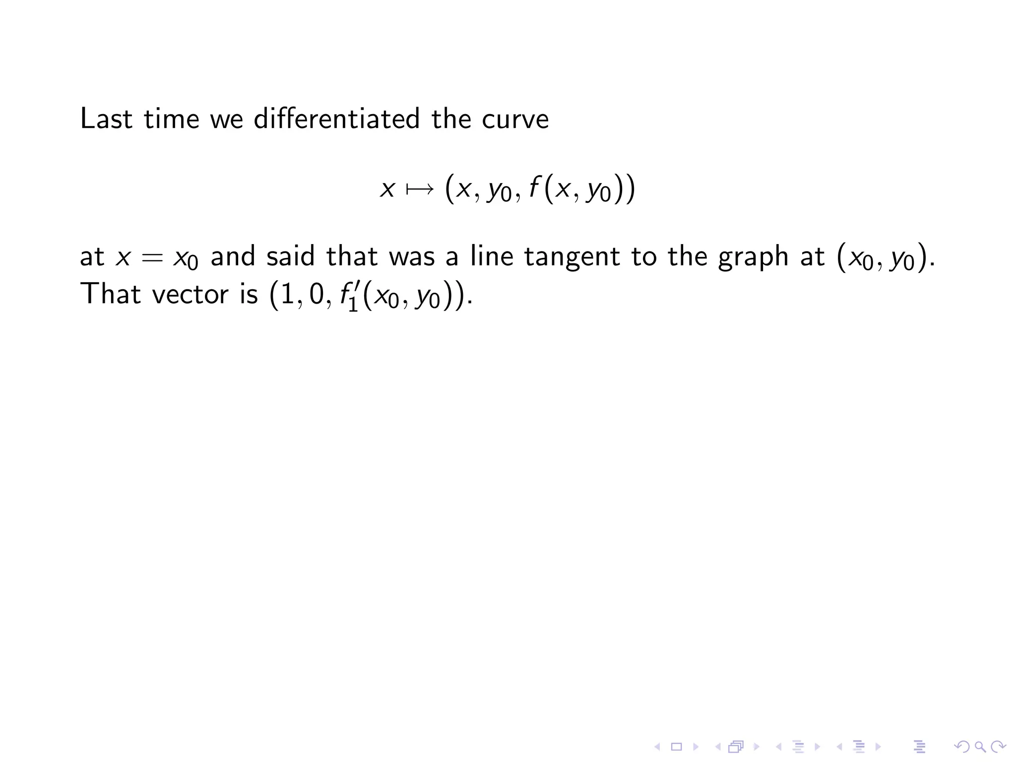 Lesson20 Tangent Planes Slides+Notes