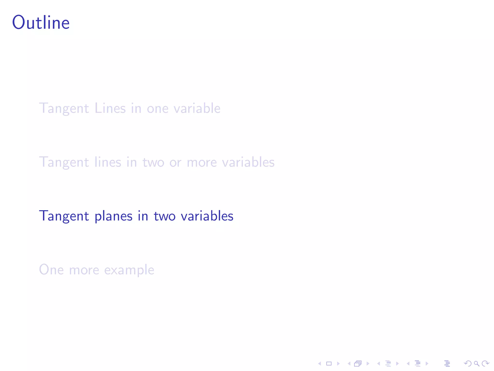 Lesson20 Tangent Planes Slides+Notes