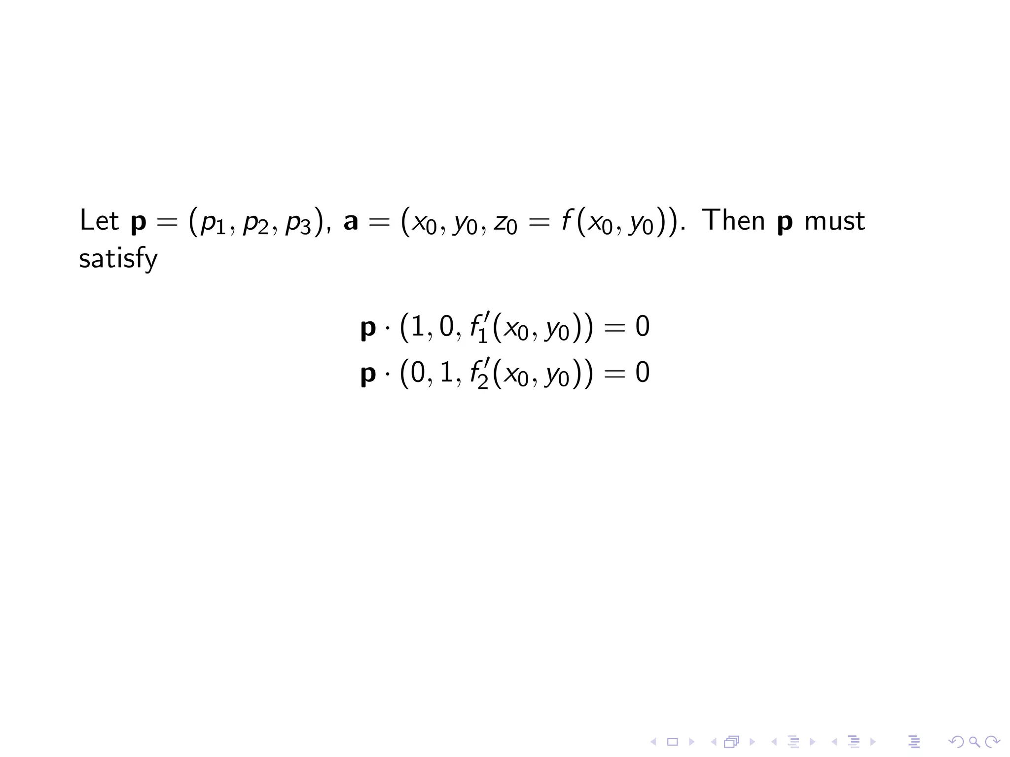 Lesson20 Tangent Planes Slides+Notes
