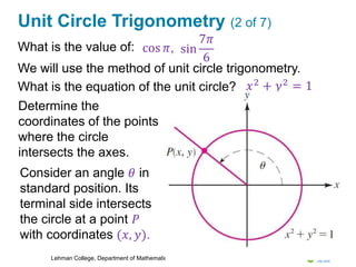 Lesson 20: Trigonometric Functions of Any Angle Part 1 | PPTX
