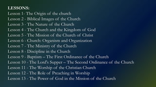 Lesson 3 - The Nature of the Church.pptx