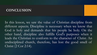 Lesson 8 - Discipline in the Church.pptx