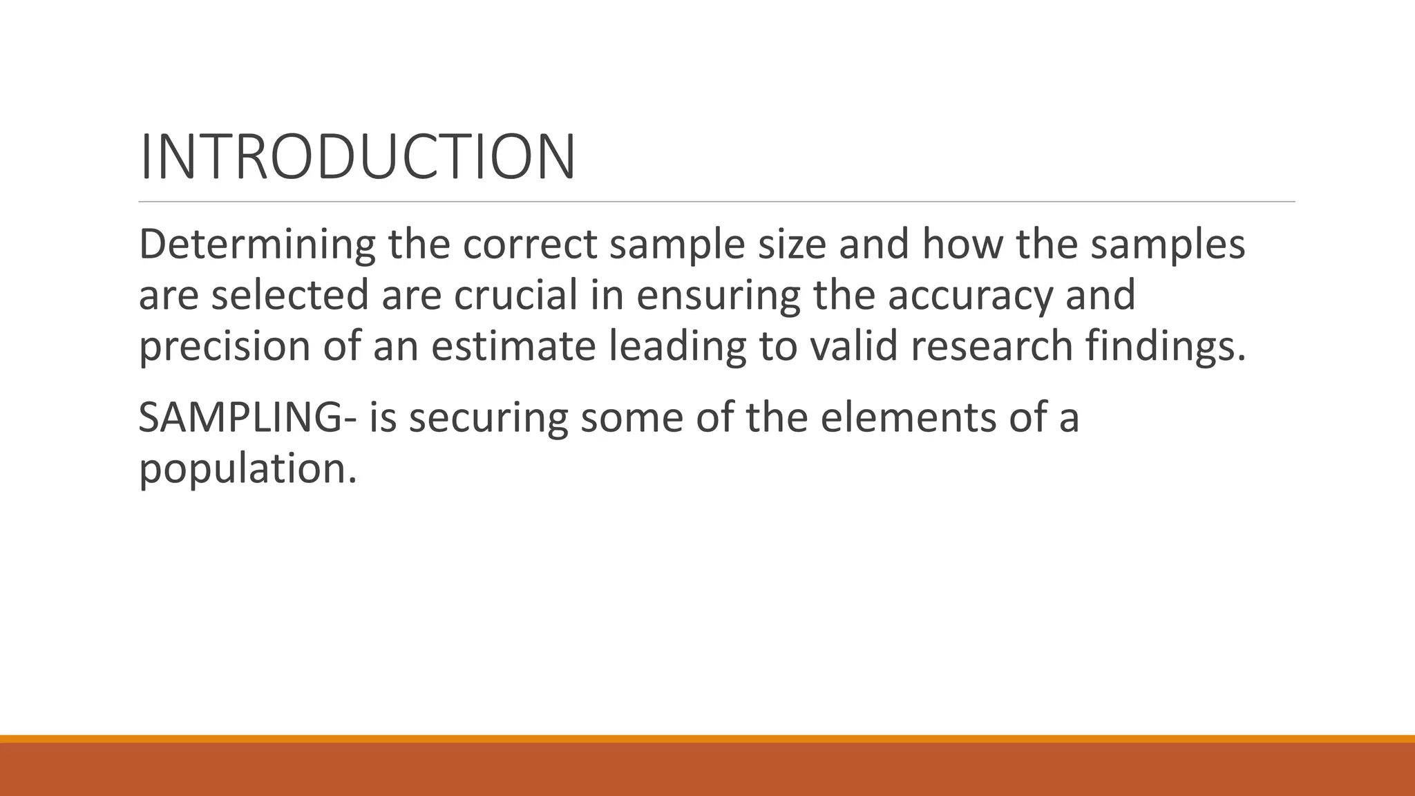 Lesson 20 describing sample size and sampling procedures | PPTX image.