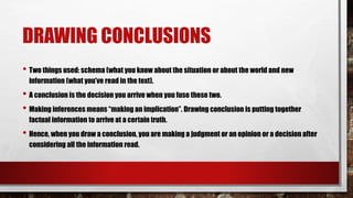 Lesson 21 - Drawing Conclusions | PPTX