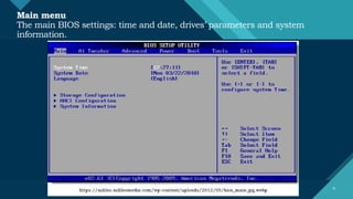 LESSON 21 - Basic-input-output-system (BIOS) configuration procedures ...