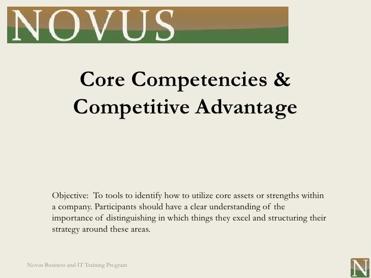 core competency and competitive advantage