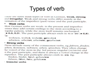 Types of verb 