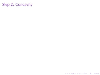 Step	2: Concavity




                    .   .   .   .   .   .
 
