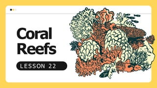 Coral
Reefs
L E S S ON 2 2
 