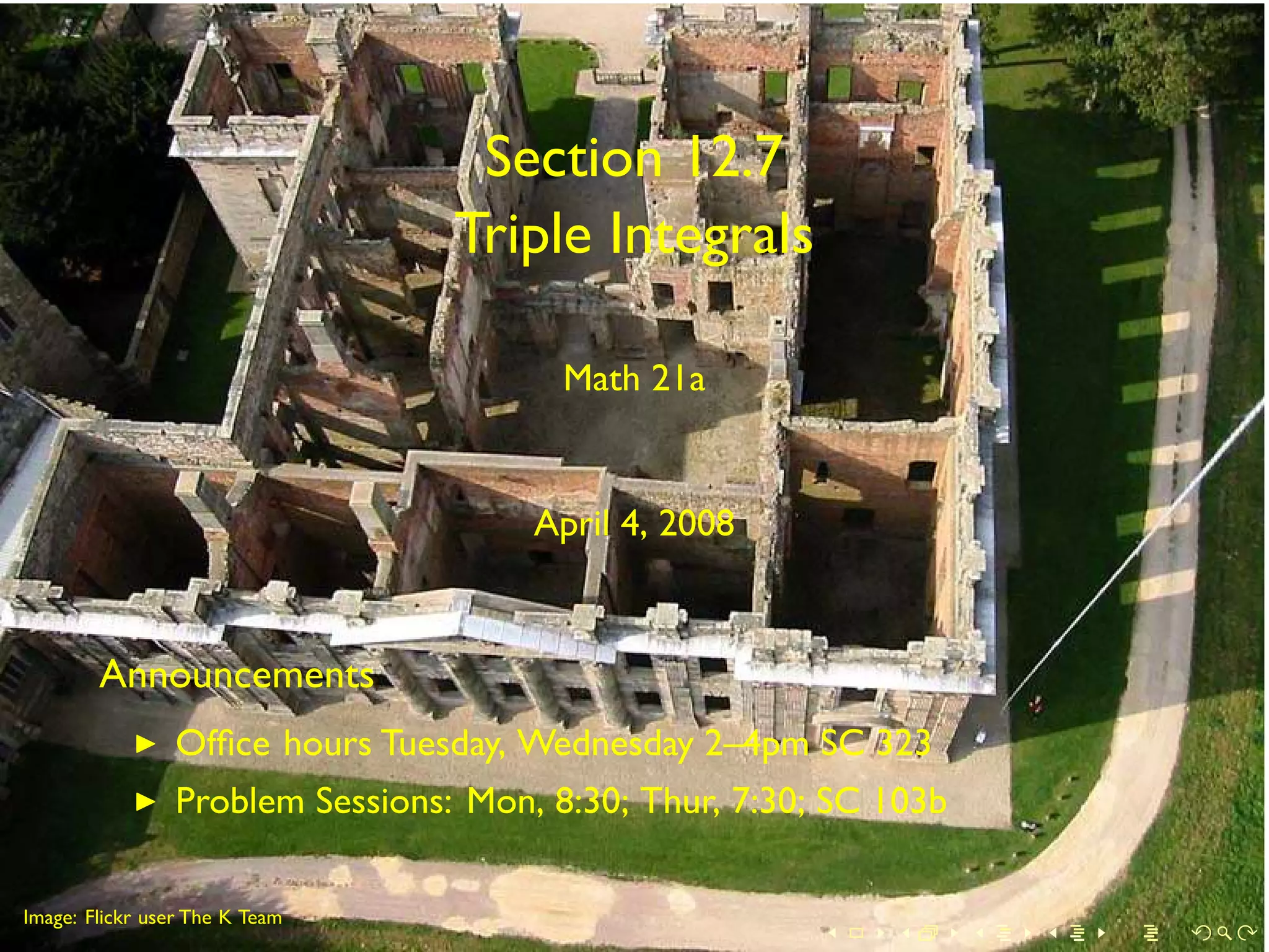 Lesson 22: Triple Integrals