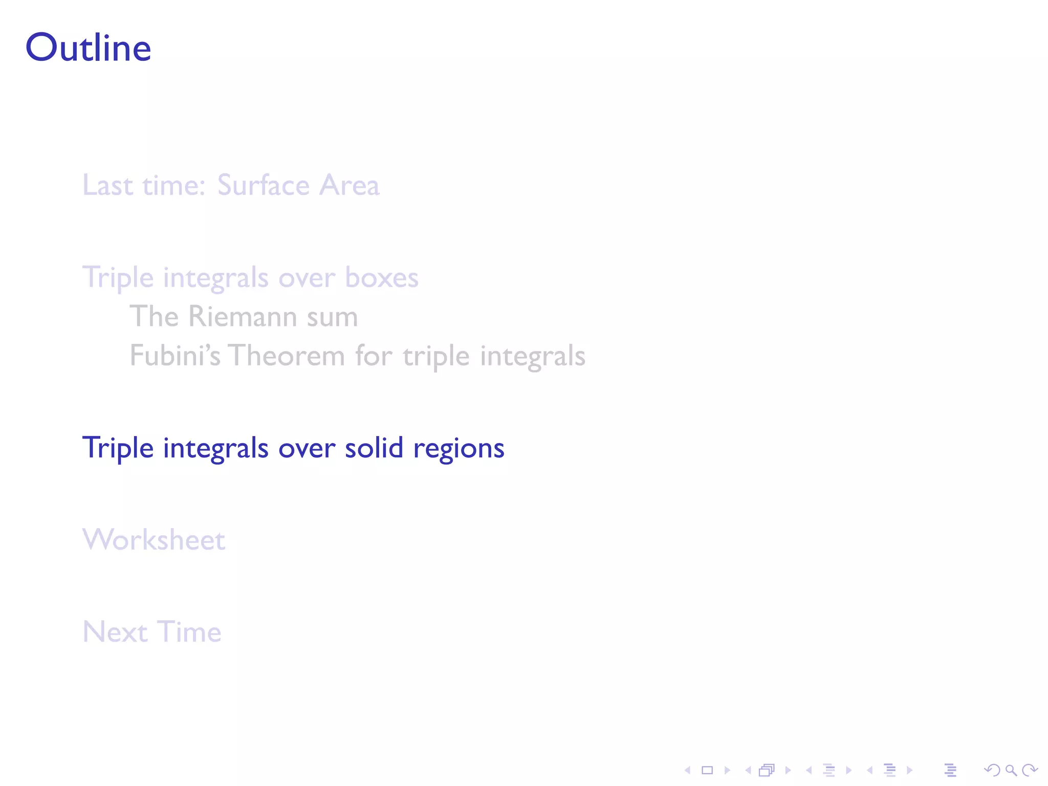 Lesson 22: Triple Integrals