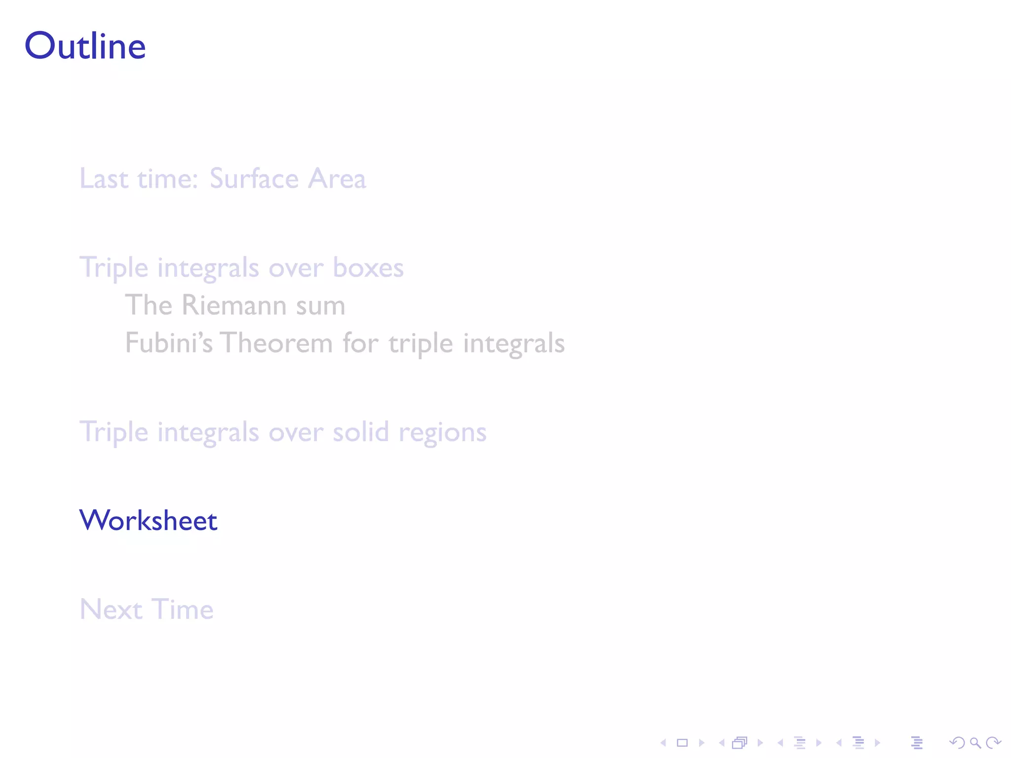 Lesson 22: Triple Integrals