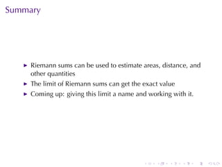 Lesson 23: Areas and Distances (Section 10 version)